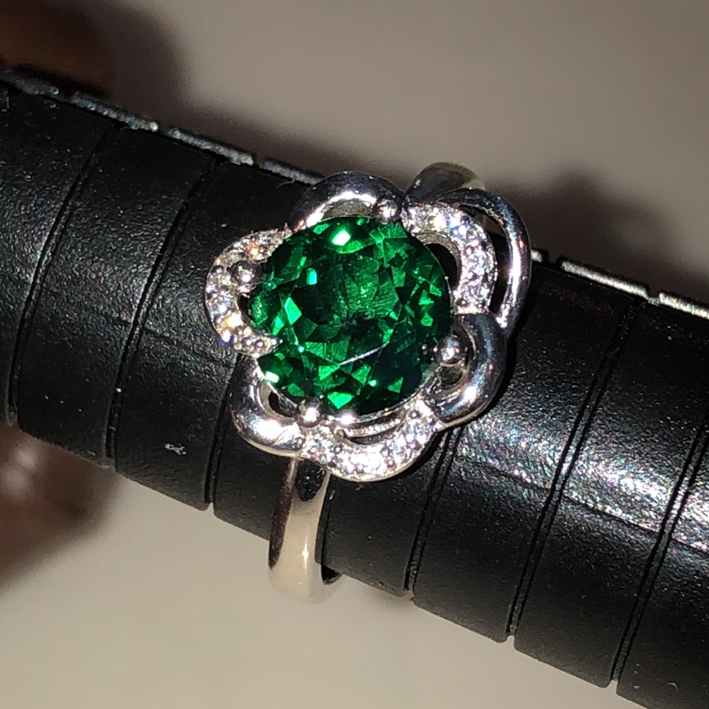 2 Ct Topaz  14k White Gold Plated